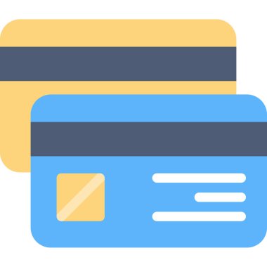 Kredi kartıyla. Basit resimleme