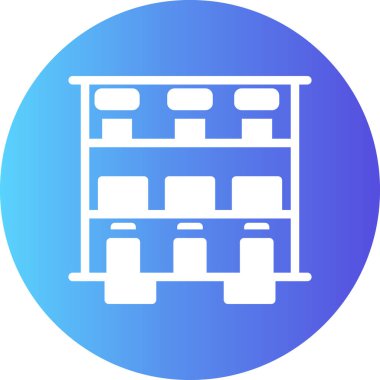 Depo. Web simgesi basit illüstrasyon