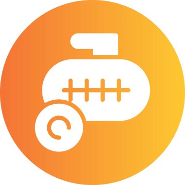 Futbol simgesi, vektör illüstrasyonu