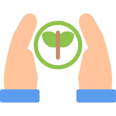 Yeşil bir bitkinin vektör illüstrasyonu