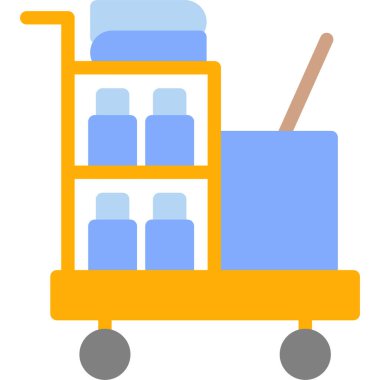 El arabası. Web simgesi basit illüstrasyon