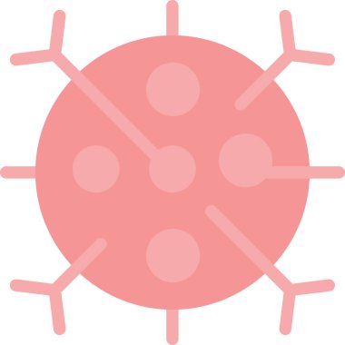 Virüs simgesi. Web için virüs vektör simgelerinin özet çizimi