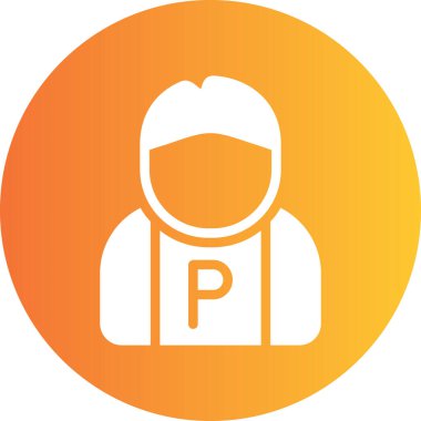 Çantalı bir adamın vektör çizimi