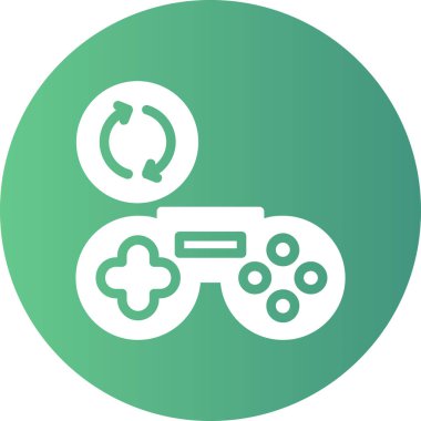 oyun denetleyici simgesi, modern vektör illüstrasyonu