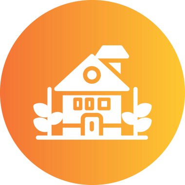 Ev simgesinin vektör illüstrasyonu