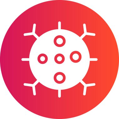 vektör virüs simgesi, basit web illüstrasyonu