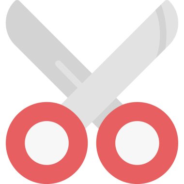 Bıçak kesme biçimi simgesi - taslak biçimi