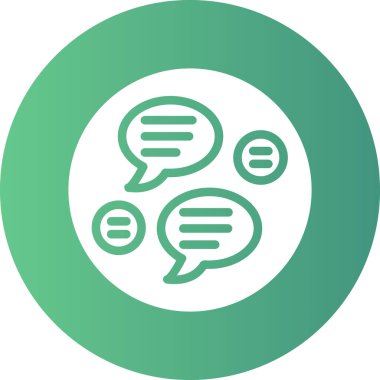 Sohbet simgesi vektör illüstrasyonu