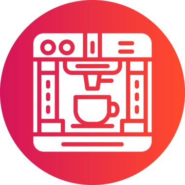 Kahve makinesi. Basit resimleme