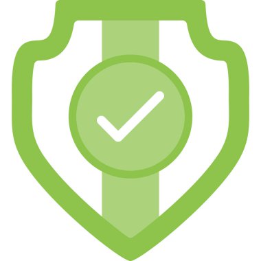 Düz onay işareti simgesini, vektör, illüstrasyon