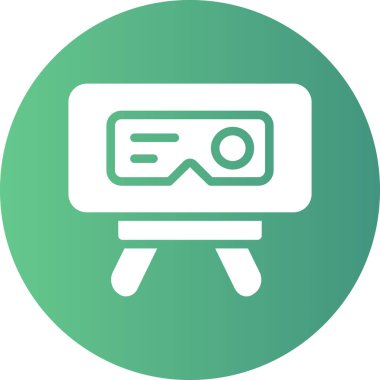 video kamera ikonu vektör illüstrasyonu