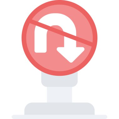 Dur işareti vektör simgesi