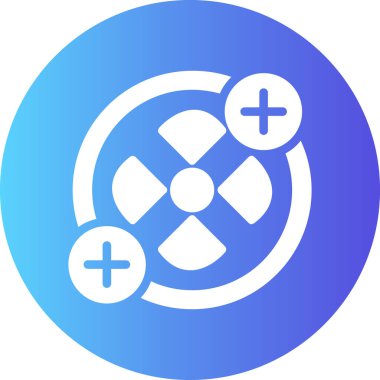 Atom simgesi. Web tasarımı için basit bilim vektör simgeleri tasarımı