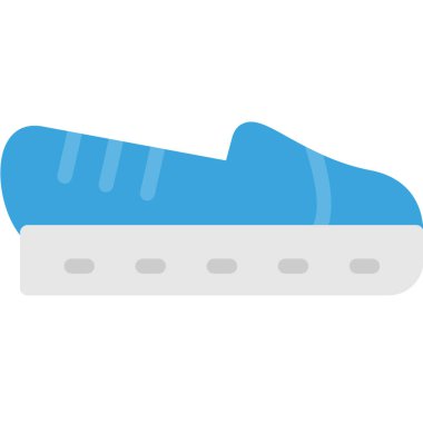 Yaz Spor Ayakkabıları Düz, Basit Vektör Tasarımı