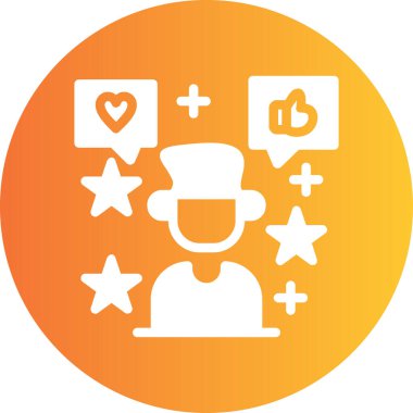 kullanıcı. Web simgesi basit illüstrasyon