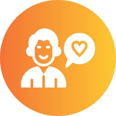 Rozet tarzında Sevgililer Günü ikonu