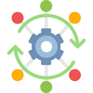 Teçhizat Web simgesi basit illüstrasyon