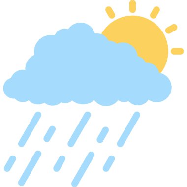 Bulut simgesi vektör illüstrasyonu