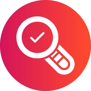 Bir büyüteç simgesinin vektör çizimi