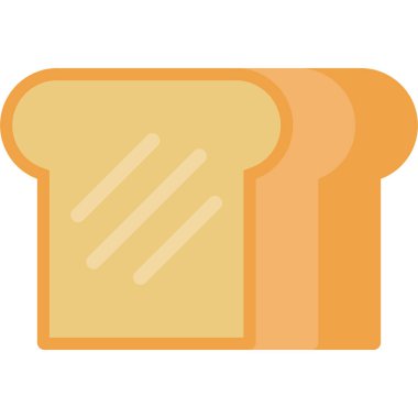 ekmek düz stil simgesi