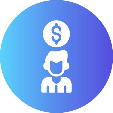 iş simgesi soyut bir grupta izole edildi