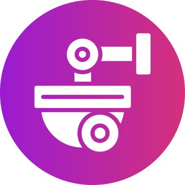 vektör cctv simgesi illüstrasyonu