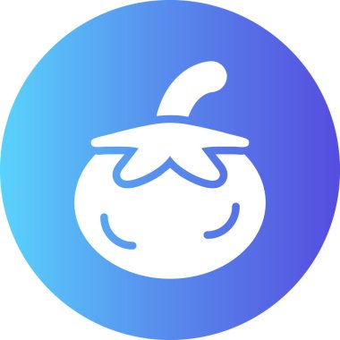 Ana hatlarıyla elma yemeği ikonu