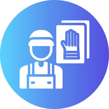 İnşaat kaskı. Basit resimleme