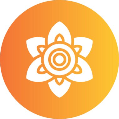 Çiçek Vektörü Şekil Simgesi Tasarımı