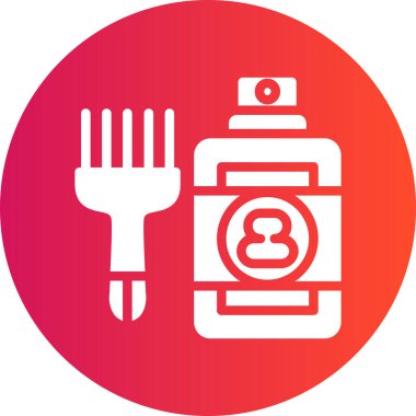 Yiyecek ve içecek ikonunun vektör illüstrasyonu