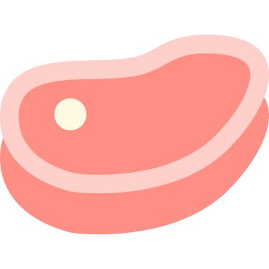 Kırmızı benekli çizgi film sosislerinin vektör çizimi