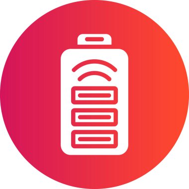 Akülü akıllı telefonun vektör simgesi