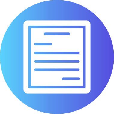 Kağıt Belgesi Simgesi Vektör illüstrasyonu