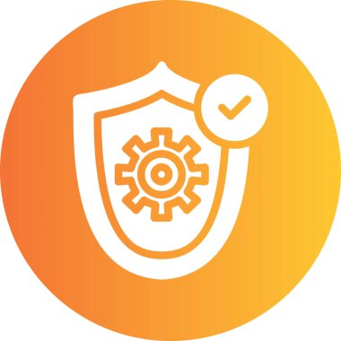 Kalkan. Web simgesi basit illüstrasyon