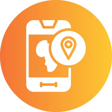 harita pin ikonu vektör illüstrasyonu