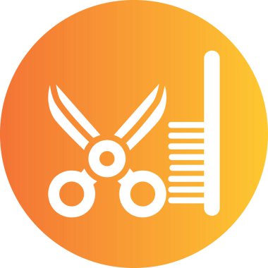 makas simgesinin vektör illüstrasyonu