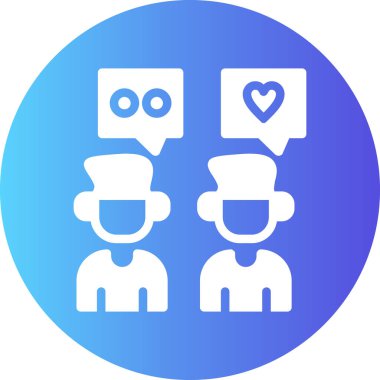 Konuş. Web simgesi basit illüstrasyon