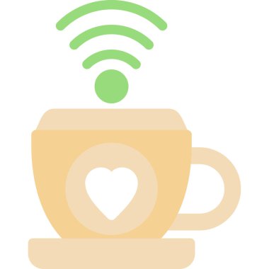 kahve fincanı vektör çizgisi