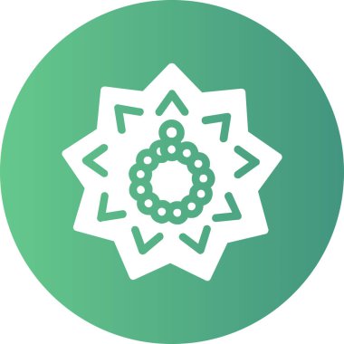 Güzel Kar Tanesi Çizgisi Vektör Simgesi