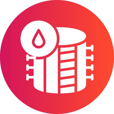 Yağ. Web simgesi basit illüstrasyon