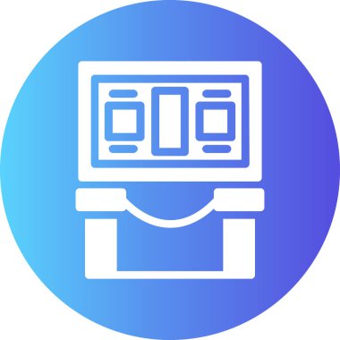 Yazıcı simgesi. Web için basit yazıcı vektör simgeleri çizimi