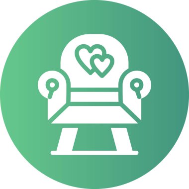 Yedek kulübesi Web simgesi basit illüstrasyon