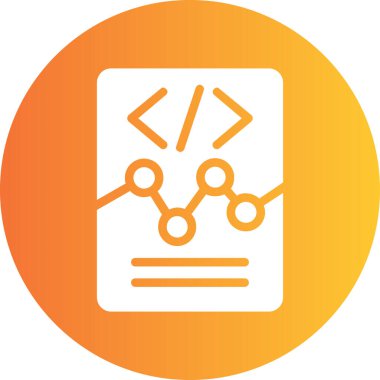 Kodlama. Web simgesi basit illüstrasyon