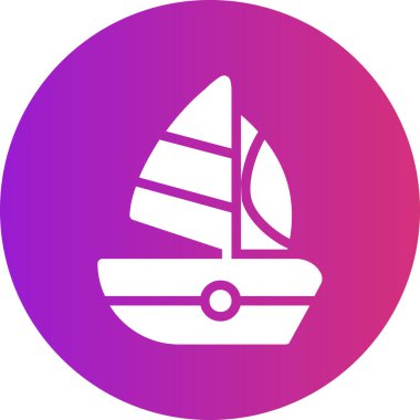 Tekne. Web simgesi basit illüstrasyon