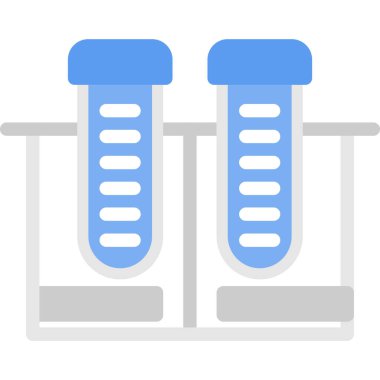 lab tüpleri simge vektör çizim logosu