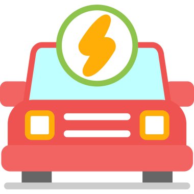 elektrikli araba elektrik simgesi