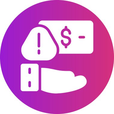 Para için. Web simgesi basit illüstrasyon