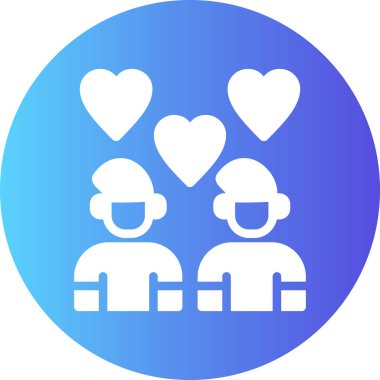 İnsanlar. Web simgesi basit illüstrasyon