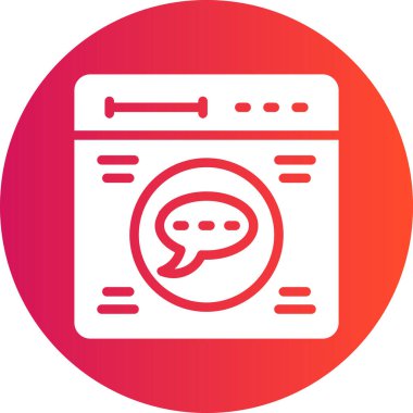 İleti vektörü simgesi olan konuşma balonu