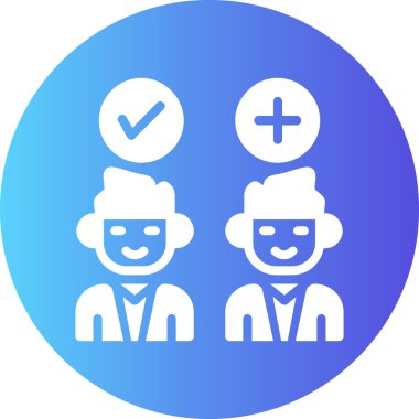 İnsan simgesinin vektör illüstrasyonu